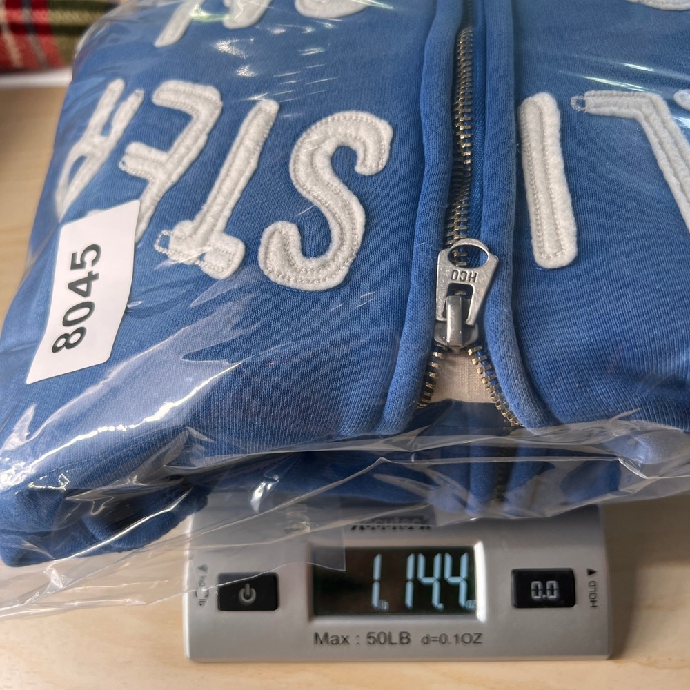 VTG Y2K Hollister So Cal Malibu Beach Full Zip Hoodie Women XL Blue Coastal Fade - Picture 11 of 11